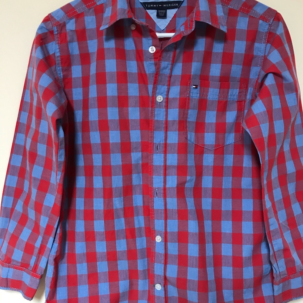 Boys button down shirt from Tommy Hilfiger.
